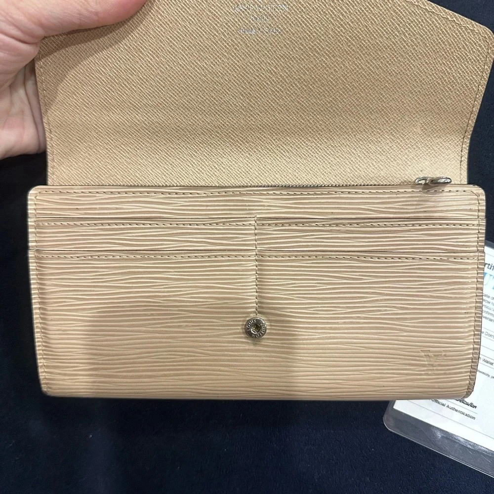Louis Vuitton Epi Beige Sarah Wallet